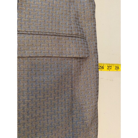 Cicchini Custom Clothier Mens Blazer Size Como Silk Wool Blend Tan & Gray 52R - Picture 11 of 13